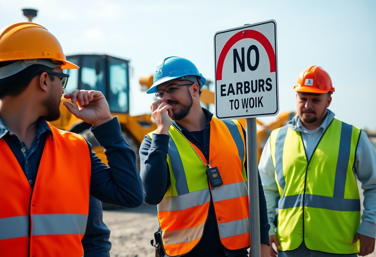 Safety Talk – No Earbuds at Work – Hear Your Surroundings